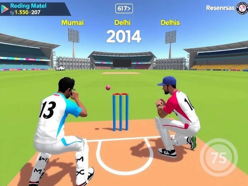 VR Cricket Dynamic Duel Regional Tournament - Players Competing in Virtual Mumbai vs Delhi Match